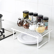 Cassettiere per la cucina, ripiegabile, metallo, bianco - Set di 2 grucce a filo per l'organizzazione della cucina