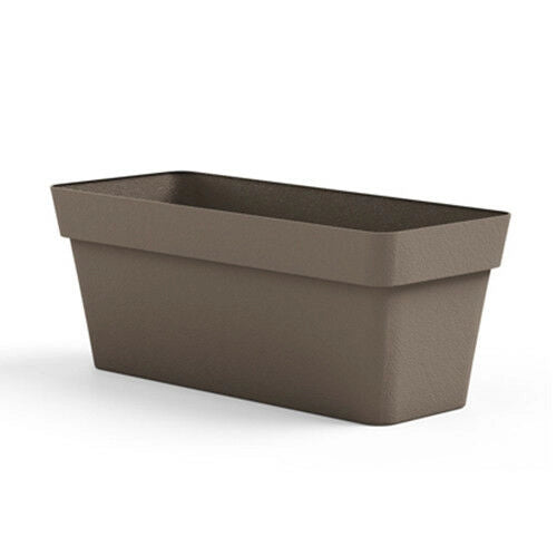 FIORIERA RETTANGOLARE CLEO CON RUOTE IN PLASTICA 80 CM VECA Colore: Avana