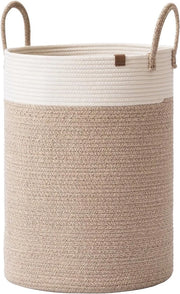 Mand gevlochten, contenitori di stoccaggio di filo di cotone, grande mandolina di cotone, cesta per asciugare coperte, giocattoli per bambini, cesta L, cesta per bambino da mettere in camera.