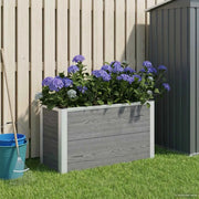 Letto rialzato da giardino Grigio 75 x 30 x 22 cm