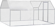 Casetta per Conigli Deluxe - Ricovero per Conigli - Ricovero per Conigli all'Aperto - Ricovero per Conigli in Metallo - 290 x 198 CM