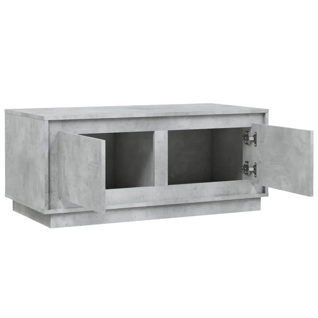 Tavolino salotto | Tavolino da caff¨¨ | Tavolino da Soggiorno Grigio Cemento 102x50x44 cm Legno Multistrato