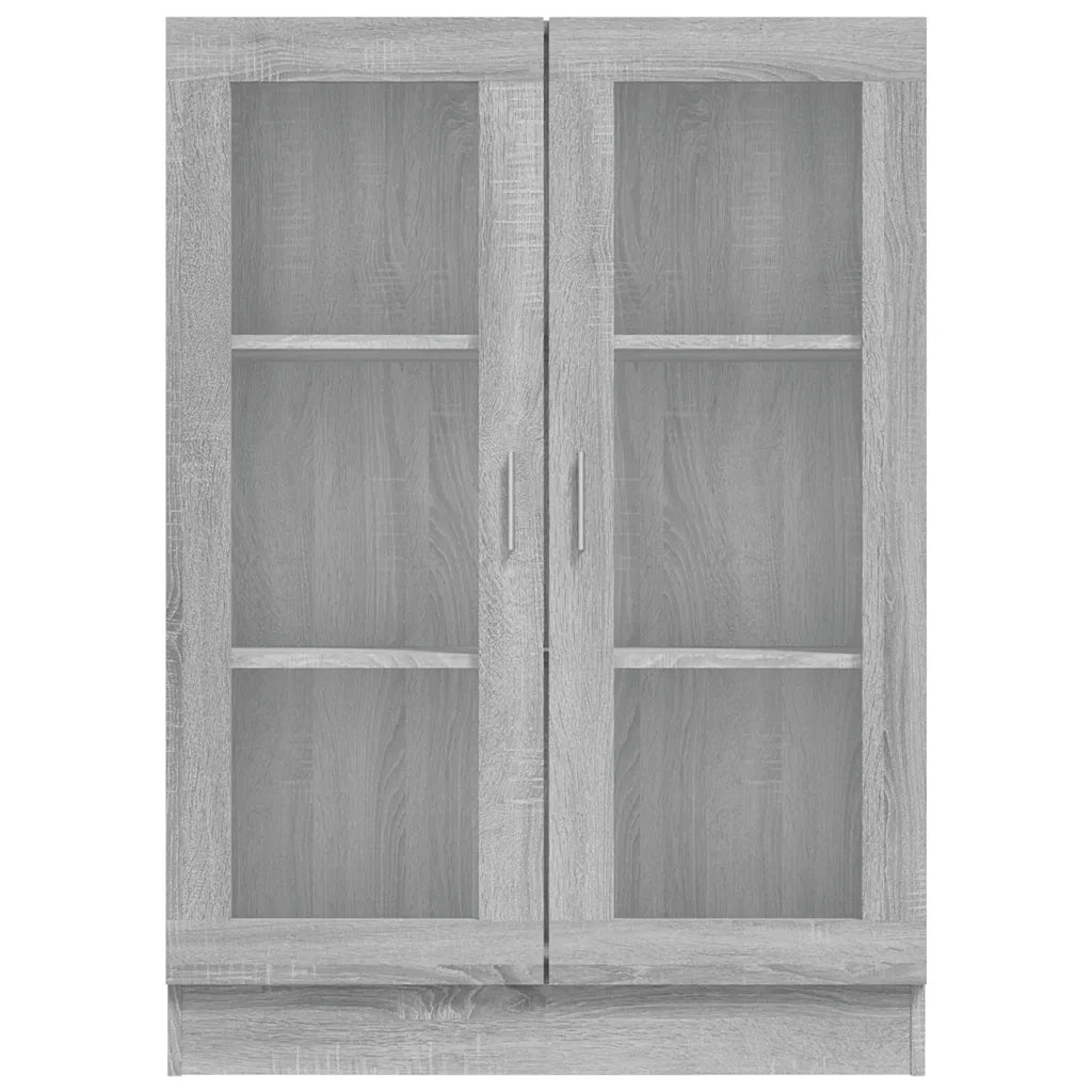 Mobile Vetrina Grigio Sonoma 82,5x30,5x115 cm Legno Multistrato CFW9293357