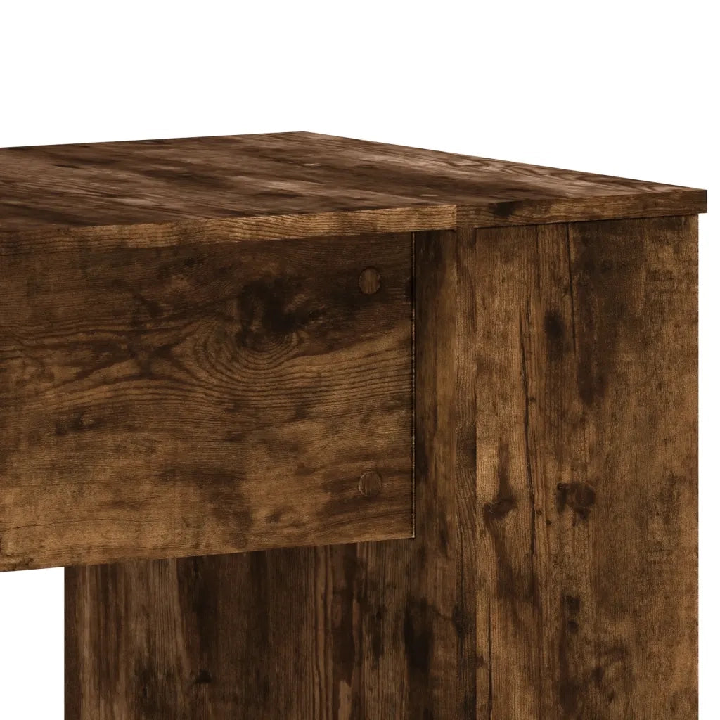 Scrivania | Tavolo da Ufficio Rovere Fumo 140x50x75 cm in Legno Multistrato