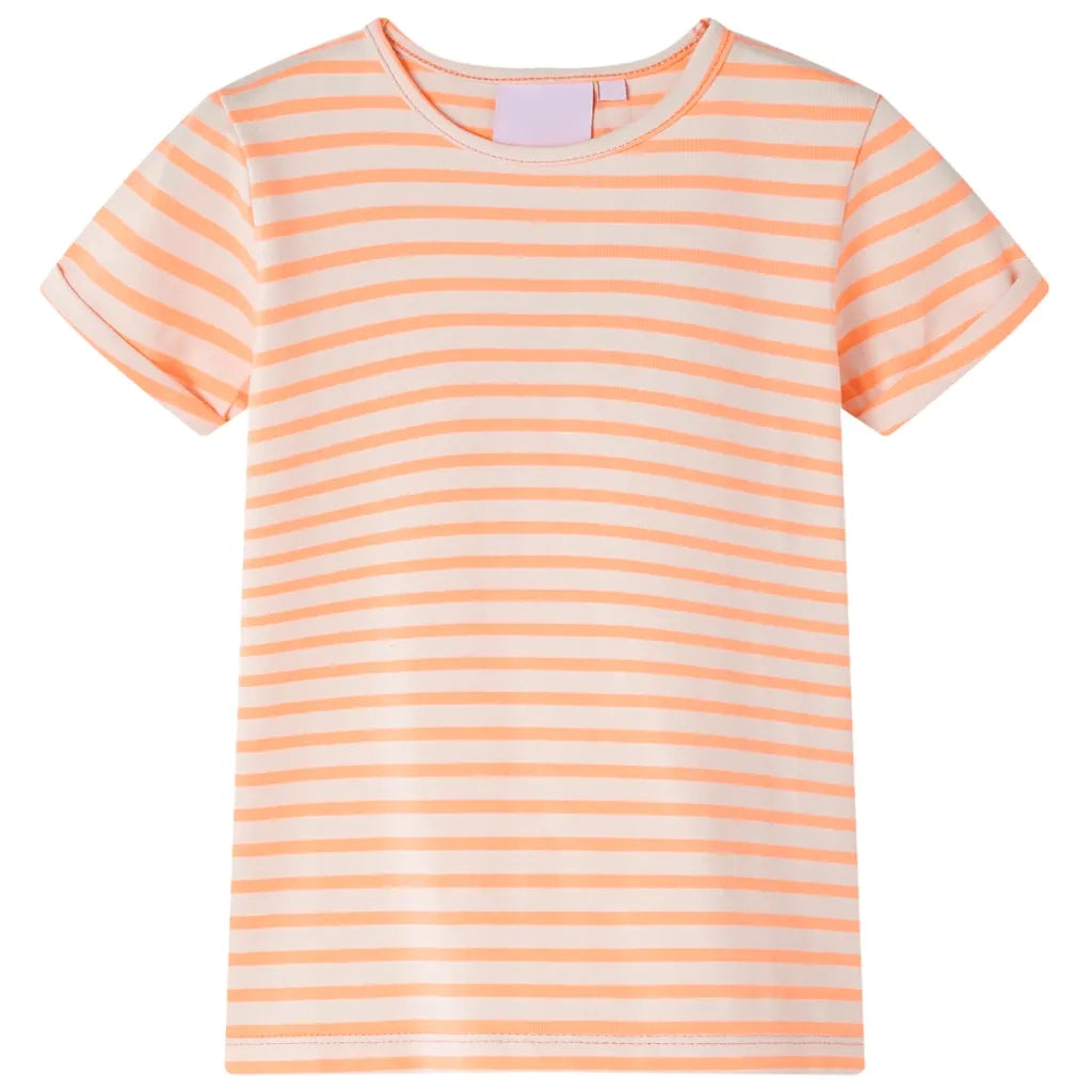 Maglietta da Bambina Arancione Neon 128cod mxl 109571