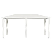 Gazebo | Pergolato con Montanti Rivestiti 2,98x5,3x2,59 m Crema 160 g/m2