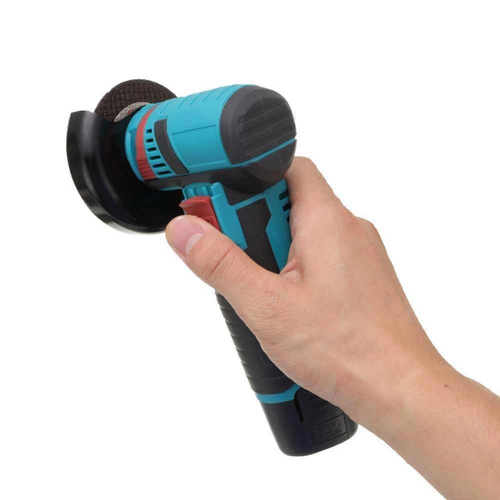 Trade Shop - Mini Flex Smerigliatrice A Doppia Batteria Litio 12v 1.5ah 76mm 19500rpm -
