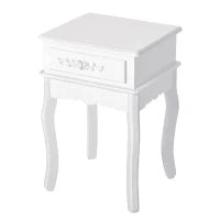 Comodino Tavolino Moderno con Cassetto Mobiletto Multiuso in Legno