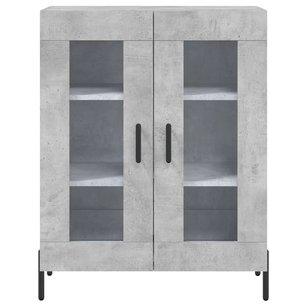 Buffet credenza cassettiera armadio mobile contenitore organizer cucina soggiorno salotto alto 69,5 x 34 x 180 cm legno ingegnerizzato grigio 02_0034697