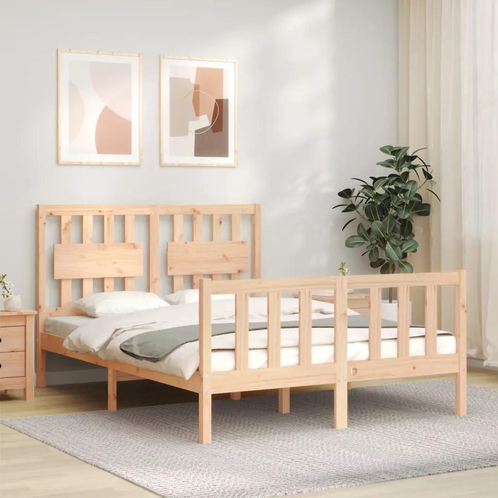 Giroletto senza Materasso-Struttura Letto 120x200 cm in Legno Massello di Pino 921245