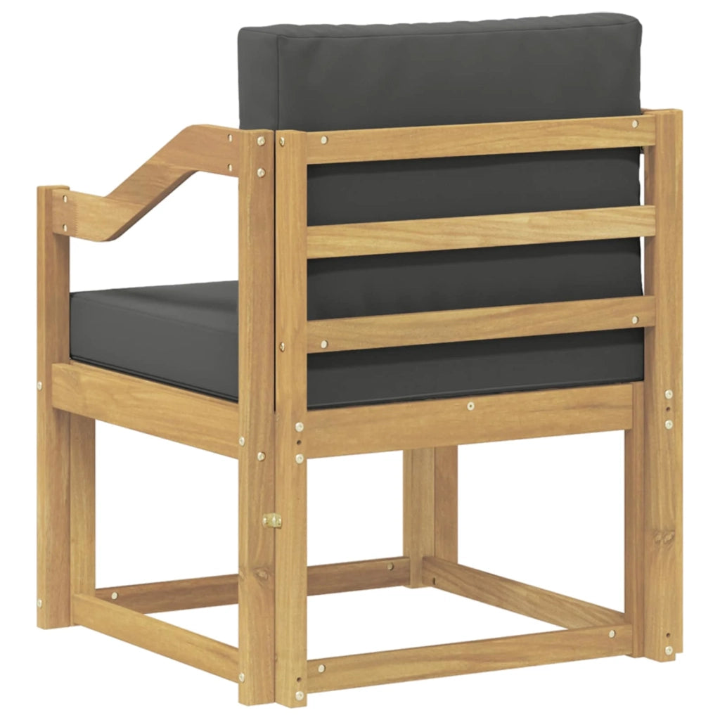 2 Pezzo Set di divani da esterno-Sofa da giardino Poliestere Bianco e Antracite 869124