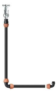 RACCORDO GOMITO IRRIGAZIONE DA GIARDINO 20 MM CON FILETTO 1/2 POLLICE MASCHIO