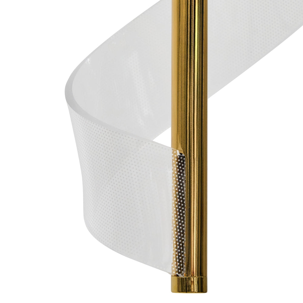 Lampadario metallo dorato per soggiorno in stile moderno a spirale dorata glamour soggiorno
