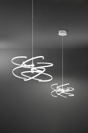 Sospensione in metallo verniciato bianco Nest LED 60W CCT 3000K 4000K 6000K CRI?80 220-240V 50/60Hz 4800Lm