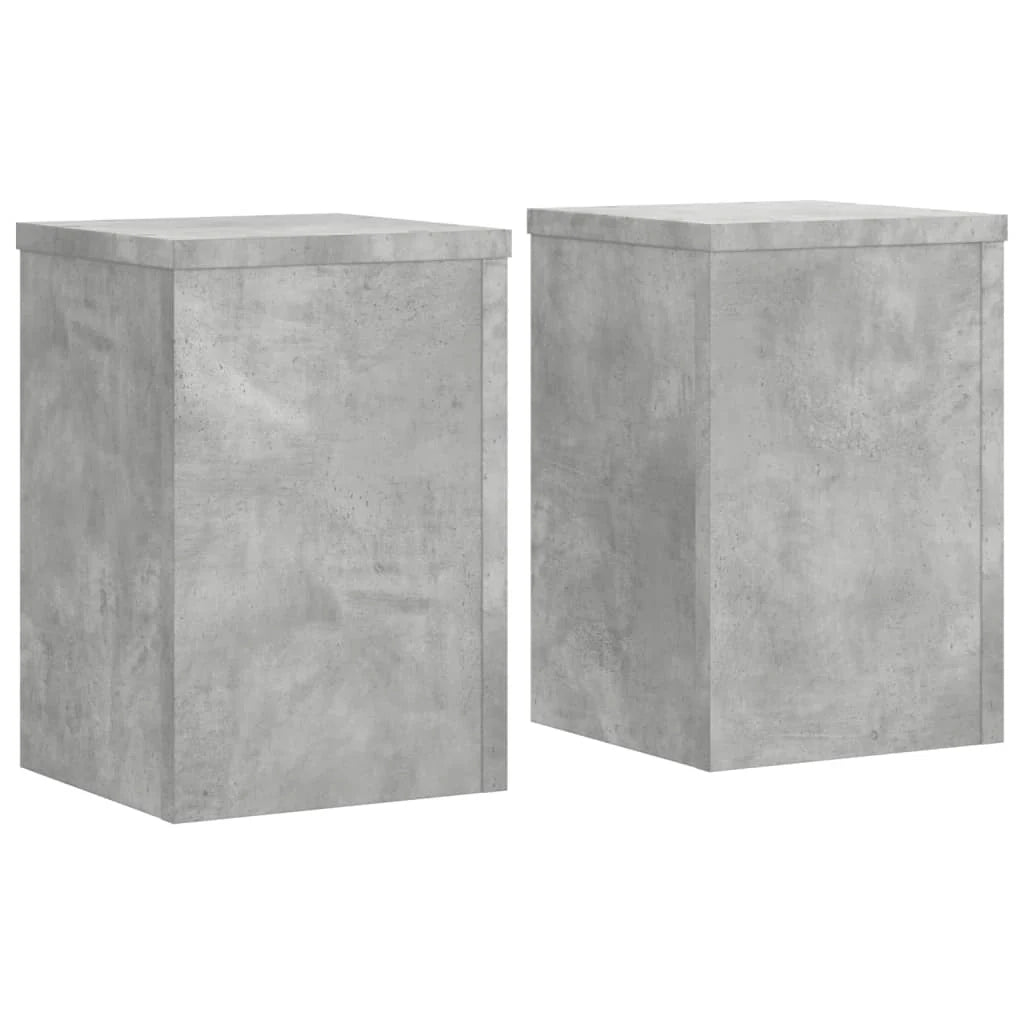 Portavasi mobili per fiori set da 2 legno ingegnerizzato grigio 02_0045329