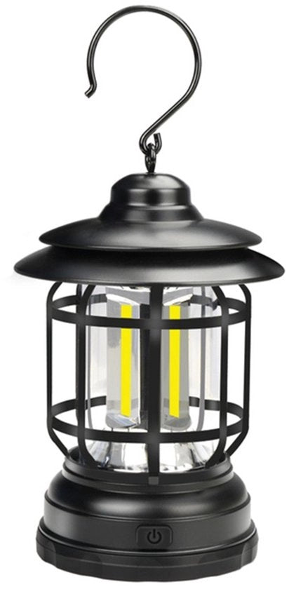 Lanterna da Campeggio Estiva - Lampada LED Ricaricabile - Improntata - 2 Impostazioni di Illuminazione - Per Tenda & Illuminazione Ambientale