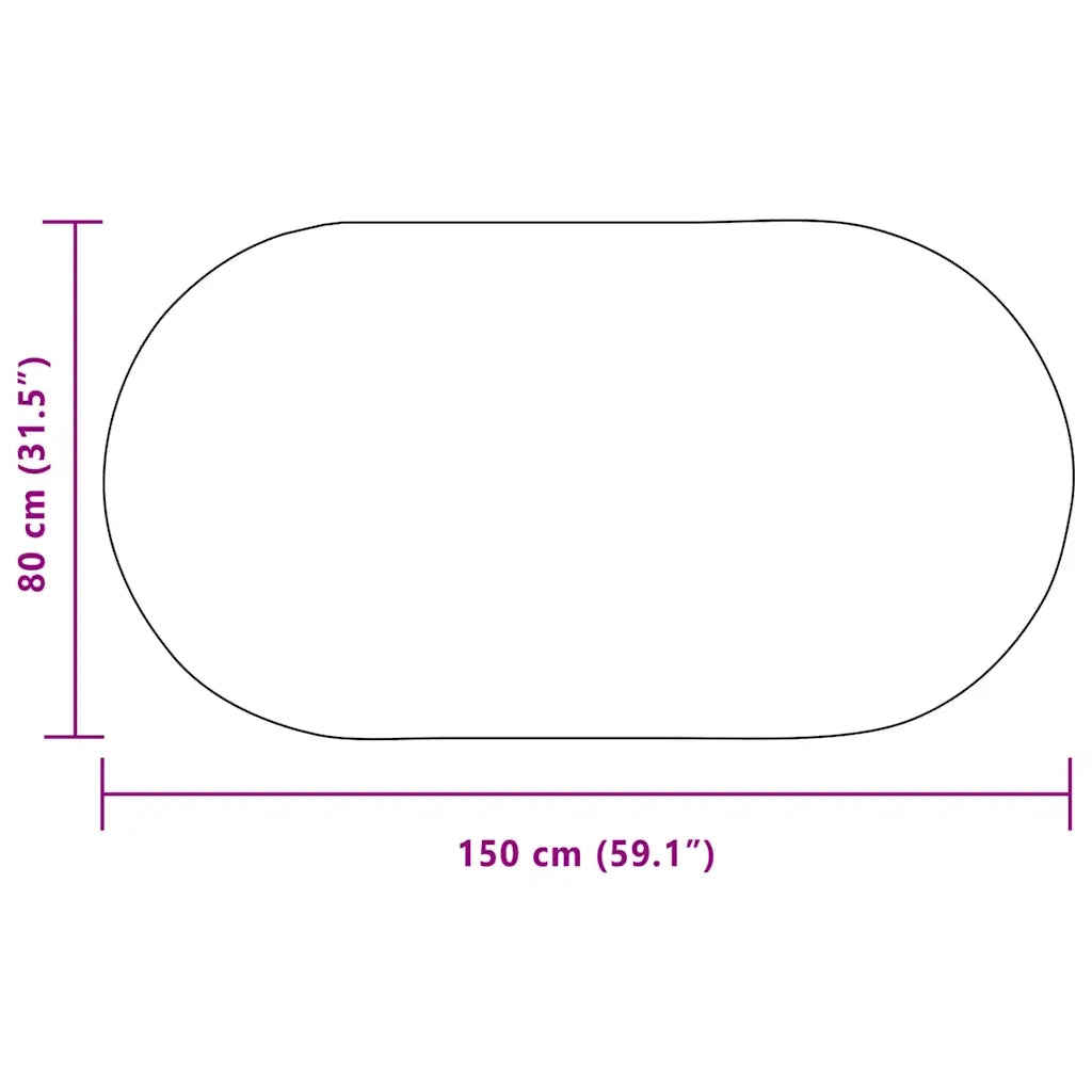 vidaXL Tappeto ZIZUR Crema PP