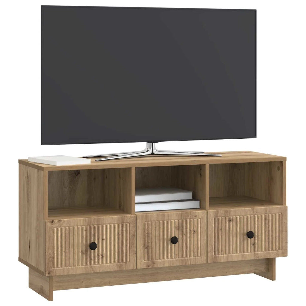 Mobile TV con cassetto Rovere Artigianale 102 x 34,5 x 50 cm