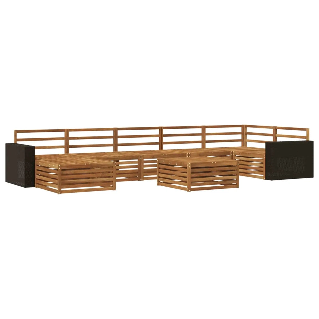 Set di divani da esterno 8 pz Naturale 3383662