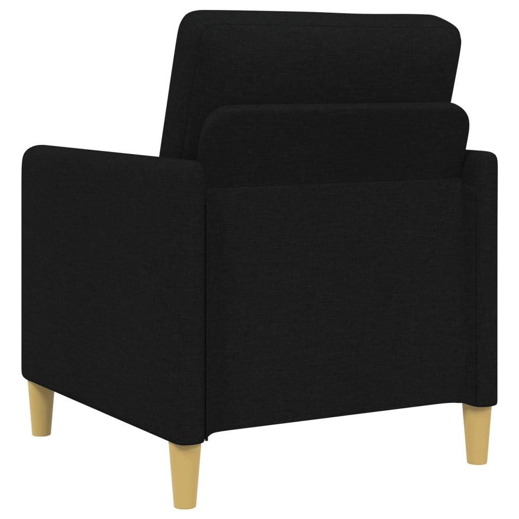 Set di Divani con Storage 2 pz Nero Poliestere 3429234