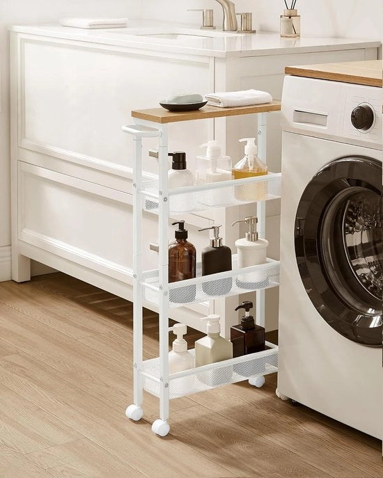 Carrello multifunzionale con ruote per cucina, ufficio, bagno