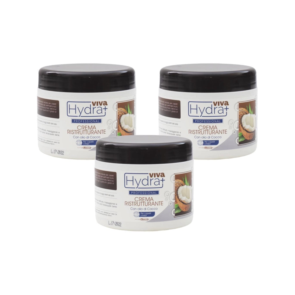 KIT SET 3 PZ MAURY'S PROFESSIONAL CREMA RISTRUTTURANTE CAPELLI CRESPI CON OLIO