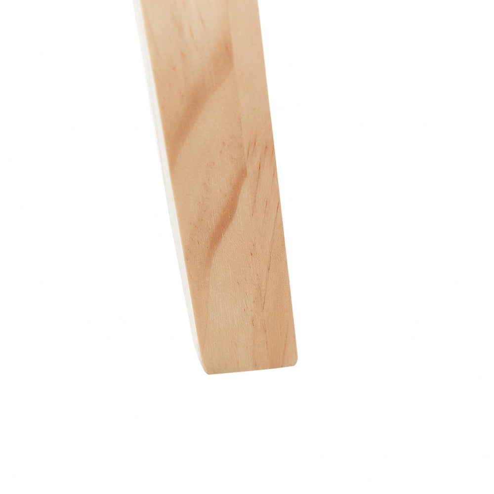 Lampada da Terra Treppiede Lino Bianco Paralume Rotondo Gambe Legno Chiaro 148 cm Moderna
