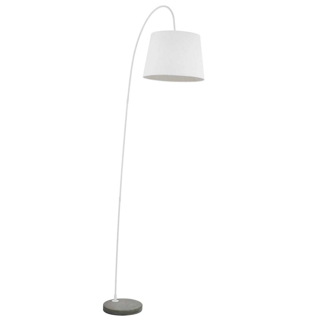 Lampada da terra in metallo bianca cm. Ø38/30 H.27