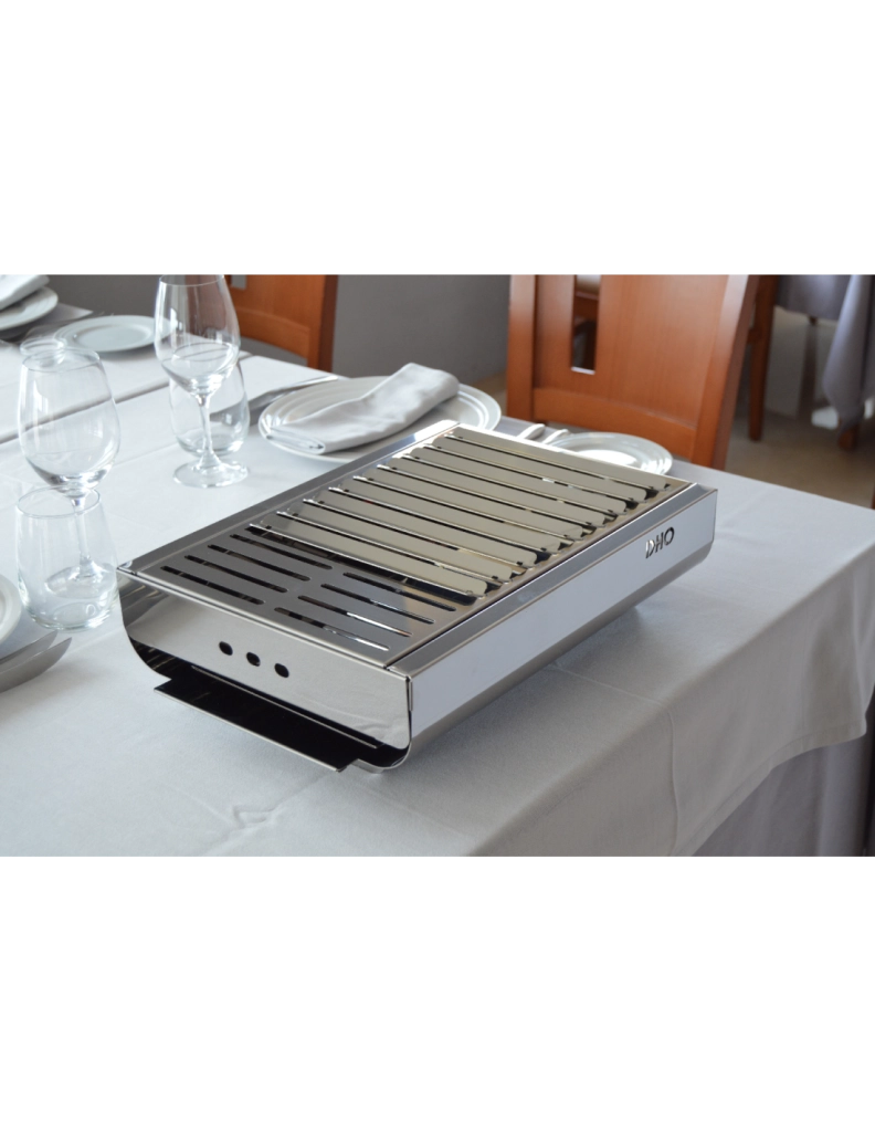 Barbecue portatile compatto a carbone TRENDY in acciaio inox