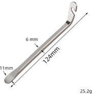 Manubrio per pneumatici in metallo, manubrio per pneumatici in plastica, manubrio per pneumatici, strumento per la riparazione delle gomme, morsa, strumento per la rimozione delle gomme, 5 pezzi in totale (2 pezzi in plastica)