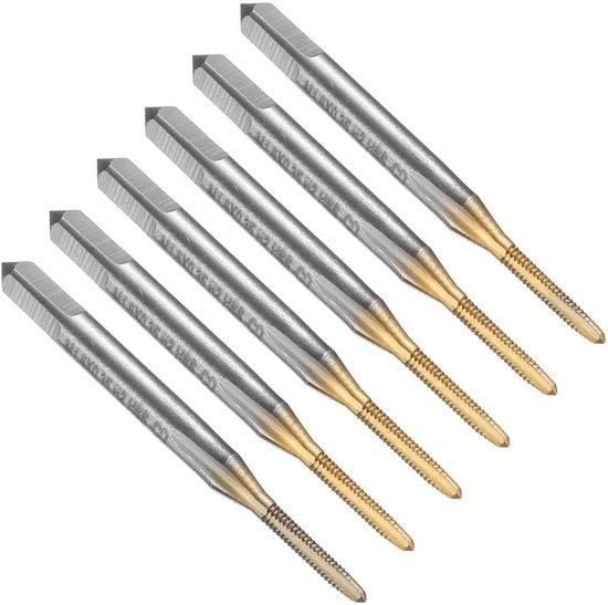 Viti a goccia M1.6 x 0.35 in titanio - 6 pezzi - M35 acciaio inox - per lavori di precisione - 9 mm di lunghezza