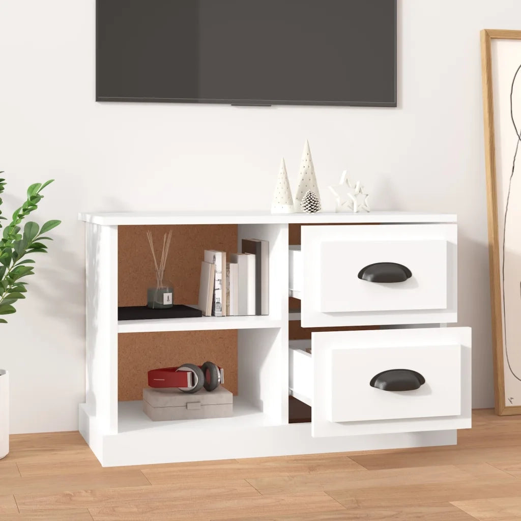 Mobile Porta TV Bianco 73x35,5x47,5 cm in Legno Multistrato 816168