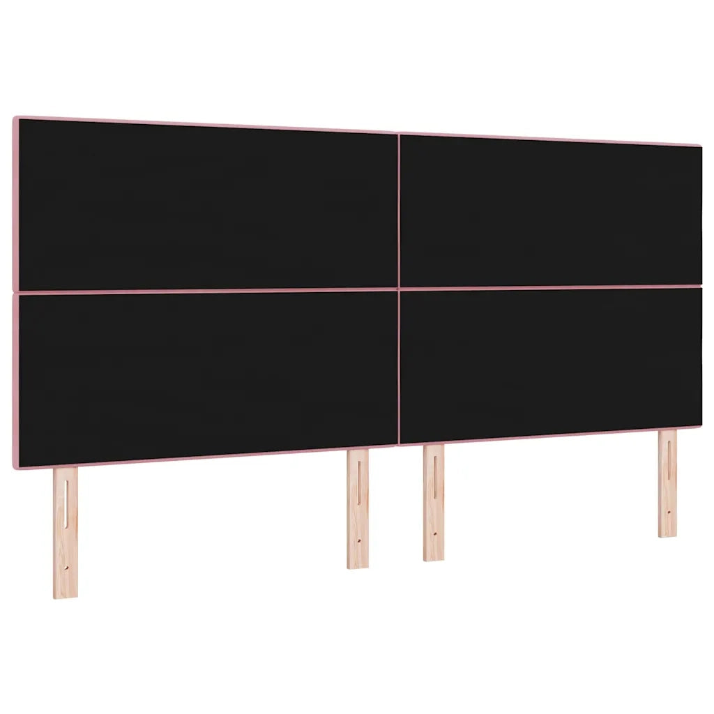 Testiera LED con strisce LED Rosa 200 cm Velluto 3338474