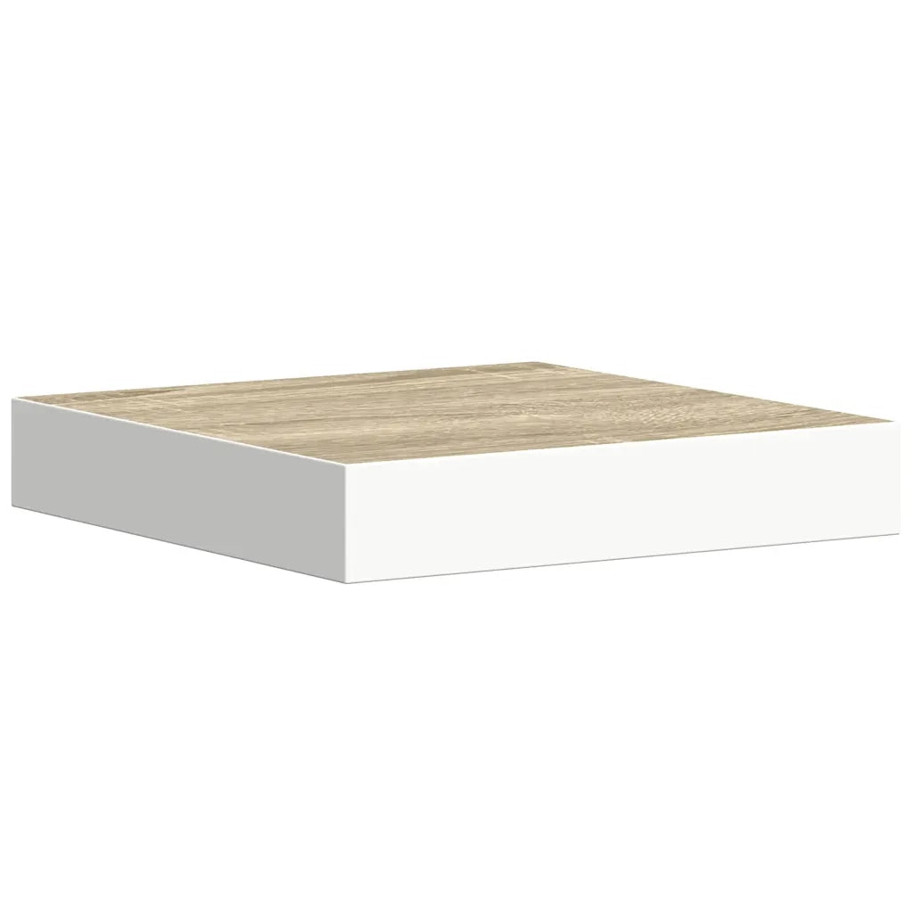 Mensola a Parete Rovere e Bianca 23x23,5x3,8 cm in MDF cod mxl 41401