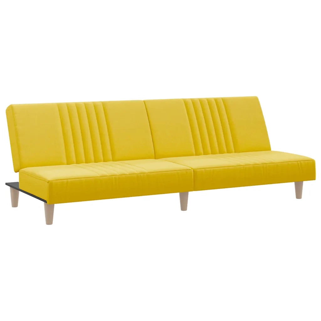 Divano letto-Sofa Letto-Daybed Giallo Chiaro in Tessuto 805256