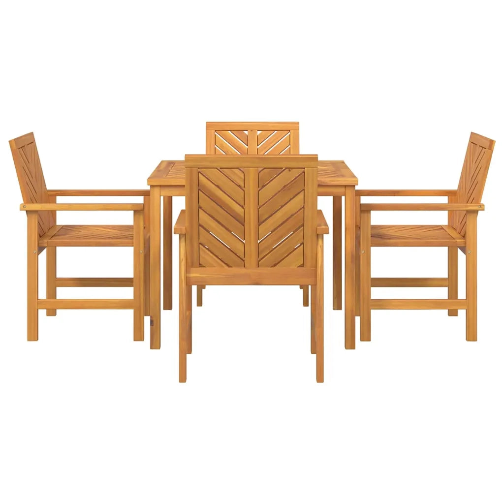 Set da Pranzo per Giardino 5 pcs Marrone 3154105