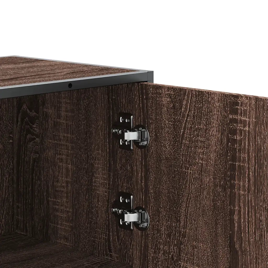 Credenza Rovere Marrone Legno Multistrato Metallo 849068