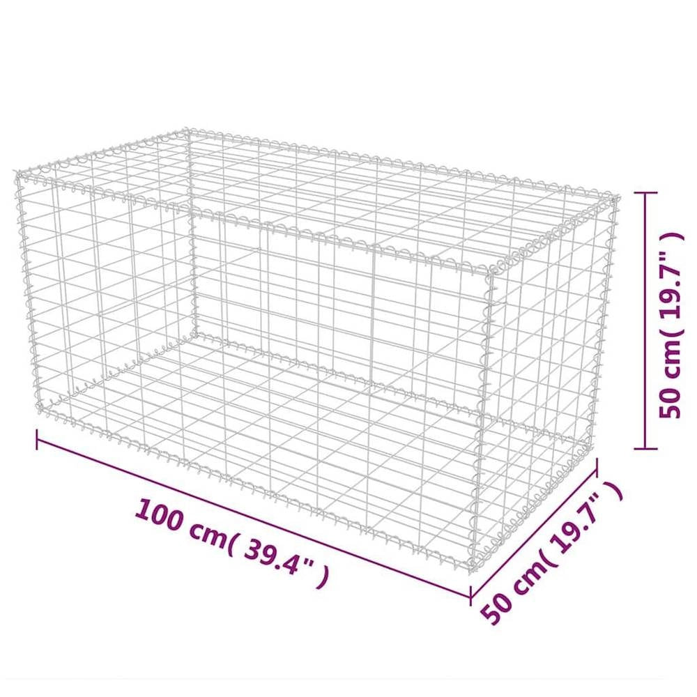 Gabion Basket Steel 100x50x50 Cm