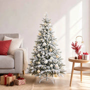 Set di Palline di Natale 88 pz Oro e bianco Ø 6 cm Plastica 42053198