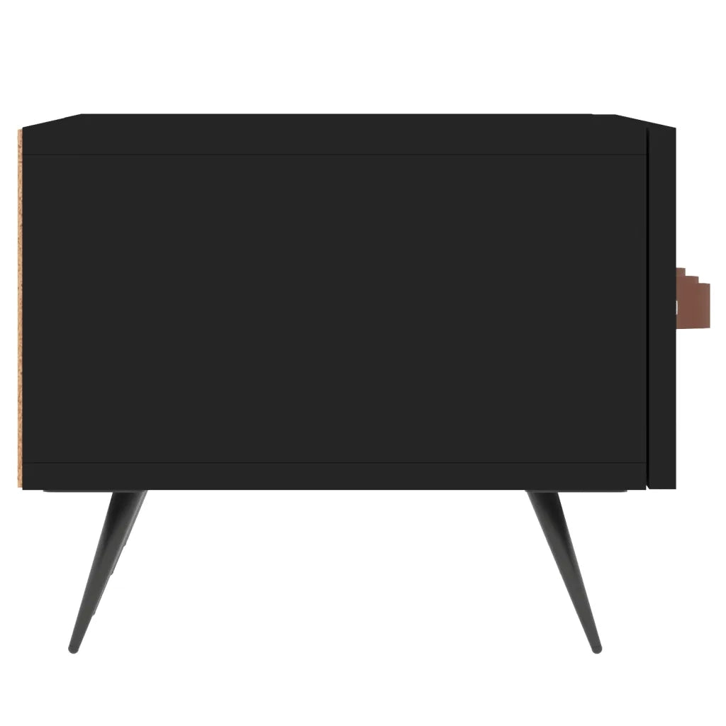 Mobile Porta TV-Mobile per TV-Credenza TV Nero 150x36x30 cm in Legno Multistrato 688776
