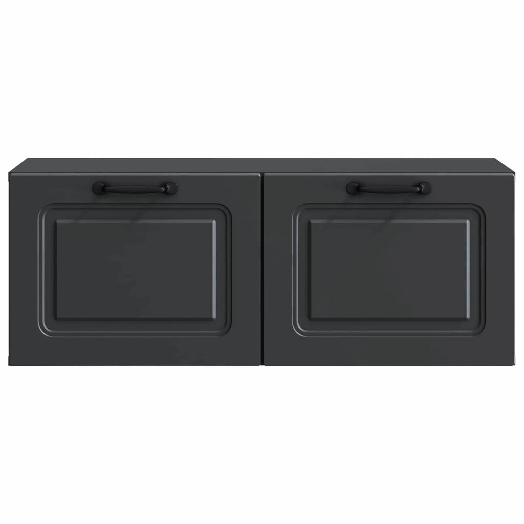 Mobile Porta TV da Muro Nero 78,5 x 31 x 30 cm 899396