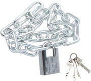 Ferramenta di sicurezza per catene, kit di sicurezza per catene, catene per biciclette, catene per motociclette, sistema di sicurezza contro la furto, chiusura per catene, applicabile a porte, motociclette, biciclette, cancelli, lunghezza 80 cm.