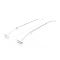 Staffe telo per rimorchi leggeri e carrelli appendice, 2 barre allungabili 100-145cm, in alluminio