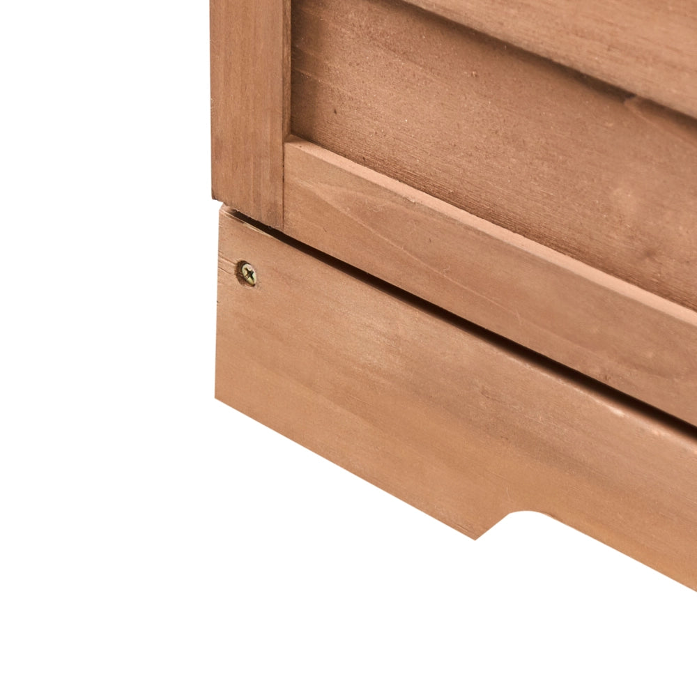 Banco da giardinaggio Legno di abete marrone scuro Mobili da esterno Resistente alle intemperie Dimensioni compatte