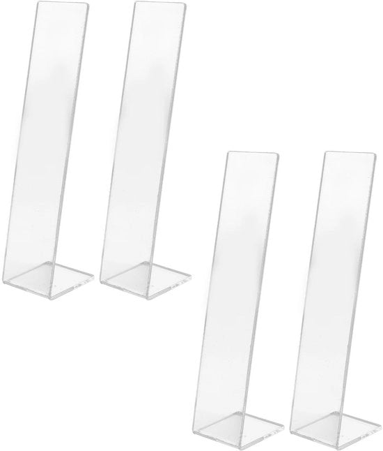 Organizzatore per Display di Accessori per Capelli 4-pack - Appoggio per Clip per Capelli - Materiale Duraturo e Leggero - Utilizzo Casalingo (Translucido)