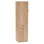 ARMADIO CON 2 ANTE E 1 CASSETTO NATURALE 45 X 38 X H174 CM