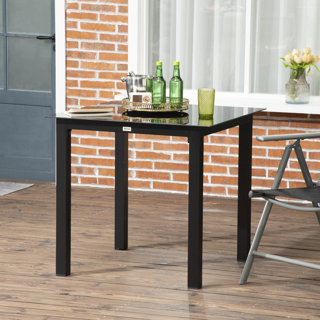 Tavolo da Giardino ¨C Zephmum ¨C Nero 80x80x74