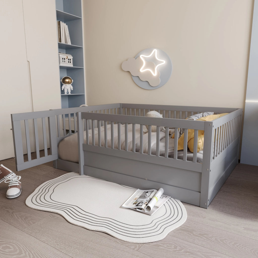 Letto per bambini - Xylo - 140x200 - Grigio