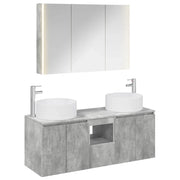 Set di Armadi da Bagno 4 pcs Grigio Cemento 3406586