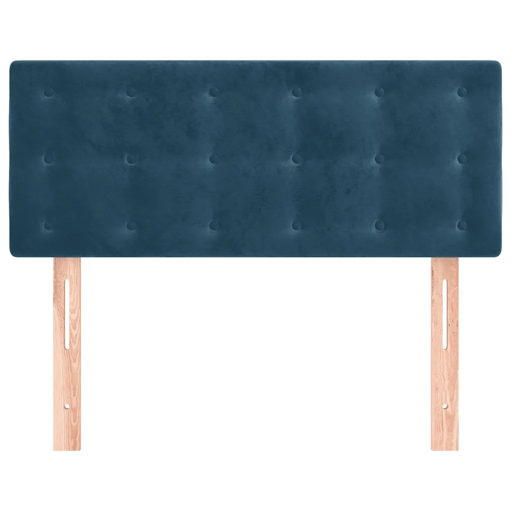 Testiera Blu Scuro 80x5x78/88 cm in Velluto